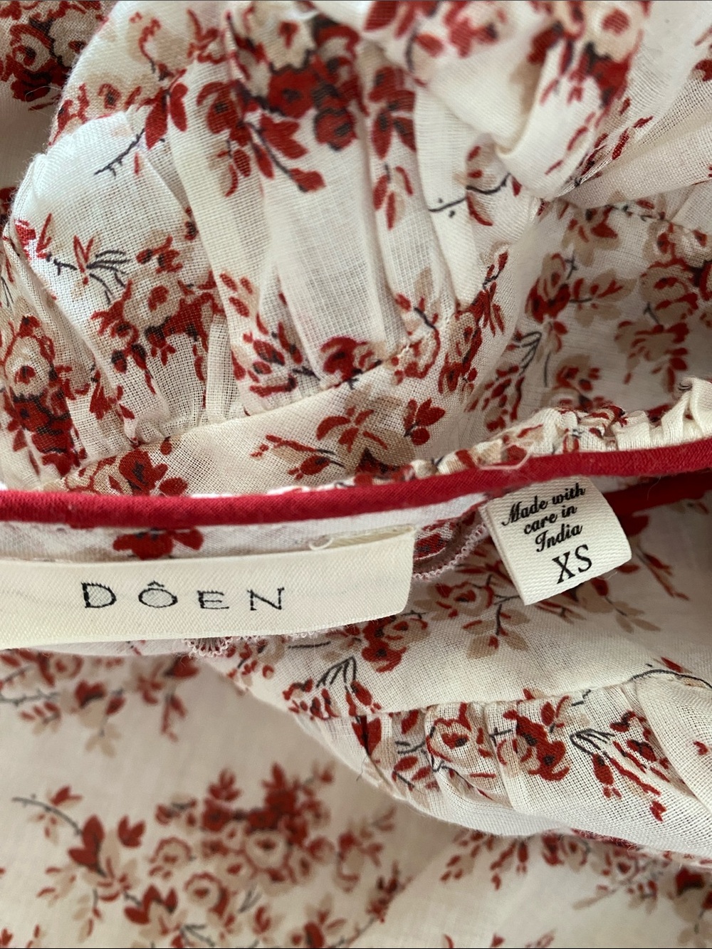 DÔEN Raphaela Dress in Ivory Rosier Floral - Picture 8 of 10